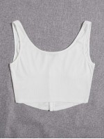 Hook and Eye Front Tank Top