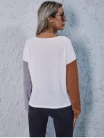 Cut And Sew Drop Shoulder Tee