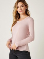 V Neck Solid Tee