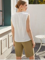 Solid Round Neck Tank Top