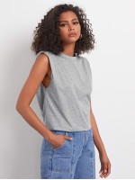 Solid Round Neck Tank Top