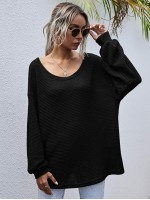 Drop Shoulder Oversized Waffle Tee