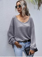 Drop Shoulder Oversized Waffle Tee