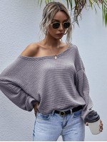 Drop Shoulder Oversized Waffle Tee