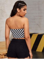 Checkered Tube Top