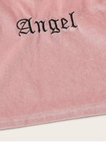 Angel Graphic Velvet Cropped Cami Top