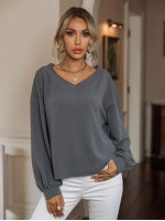 Lantern Sleeve Solid Tee