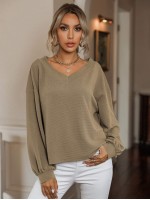 Lantern Sleeve Solid Tee