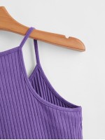 Solid Rib-knit Cami Top