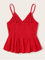 Smocked Flounce Cami Top