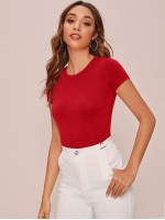 Cap Sleeve Solid Tee