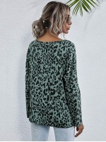 Allover Print Batwing Sleeve Tee