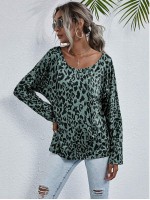 Allover Print Batwing Sleeve Tee