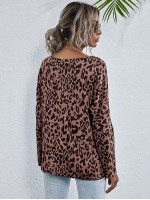 Allover Print Batwing Sleeve Tee