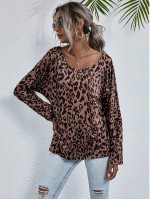 Allover Print Batwing Sleeve Tee