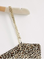 Chain Straps Leopard Cami Top