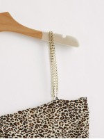 Chain Straps Leopard Cami Top