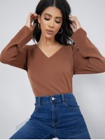 V-Neck Solid Top