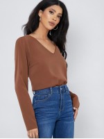 V-Neck Solid Top