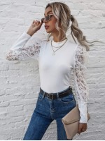 Stereo Flowers Mesh Panel Fitted Top