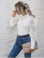 Stereo Flowers Mesh Panel Fitted Top