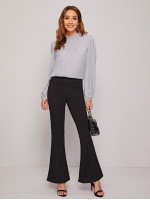 Frilled Neck Bishop Sleeve Blouse