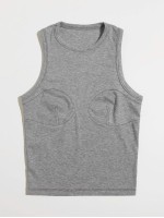 Rib-knit Solid Tank Top