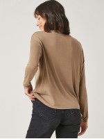 Drop Shoulder Round Neck Solid Tee