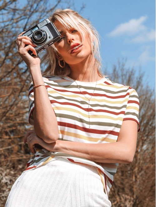 Striped Short Sleeve Tee