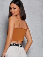 Solid Crop Cami Top