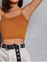 Solid Crop Cami Top