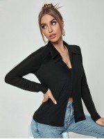 Hook & Eye Front Solid Top