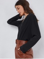 Fold Pleated Back Solid Top