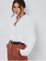 Fold Pleated Back Solid Top