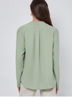 Fold Pleated Back Solid Top