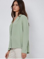 Fold Pleated Back Solid Top