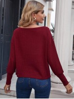 Drop Shoulder Rib-knit Tee