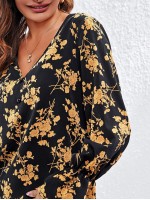 Floral Flounce Sleeve Top