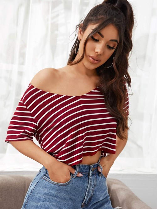 Short Sleeve Striped Top