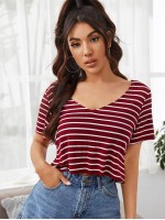 Short Sleeve Striped Top