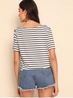 Short Sleeve Striped Top