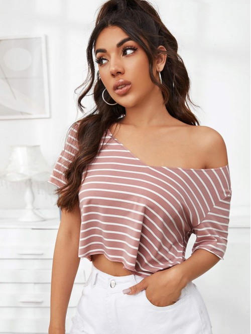 Short Sleeve Striped Top