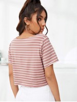 Short Sleeve Striped Top