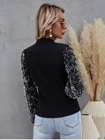 Sequin Sleeve Top