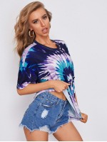 Drop Shoulder Tie Dye Tee