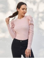 Leg-of-mutton Sleeve Top