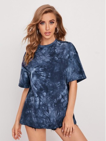 Tie Dye Oversized Longline Tee