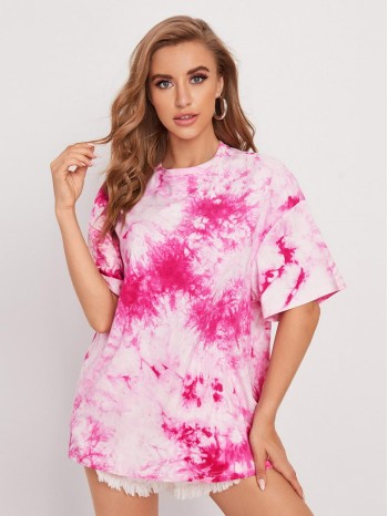 Tie Dye Oversized Longline Tee