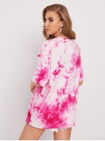 Tie Dye Oversized Longline Tee