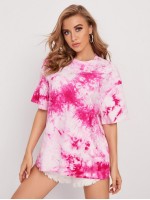 Tie Dye Oversized Longline Tee